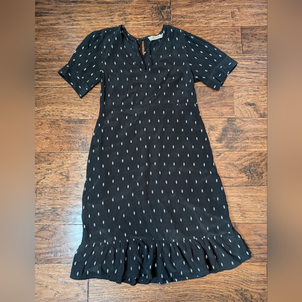 Indi & Cold Black and White Midi Dress Size XS